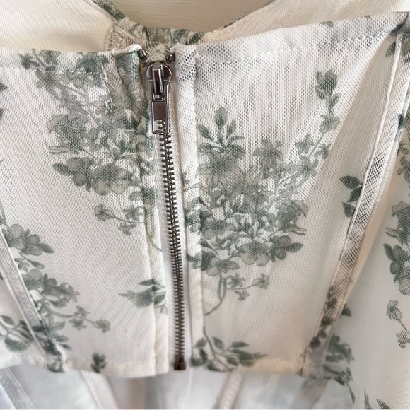 American Threads Hadley Floral Mesh Bustier Top. Size Small. NWT - Picture 7 of 13
